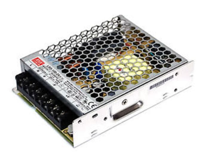 MEAN WELL Switching Power Supply, LRS-100-5, 5V dc, 18A, 90W, 1 Output, 120 → 373 V dc, 85 → 264 V ac