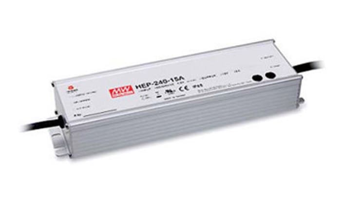 MEAN WELL Embedded Switch Mode Power Supply SMPS, HEP-240-36A, 36V dc, 6.7A, 241W, 1 Output, 127 → 431 V dc, 90