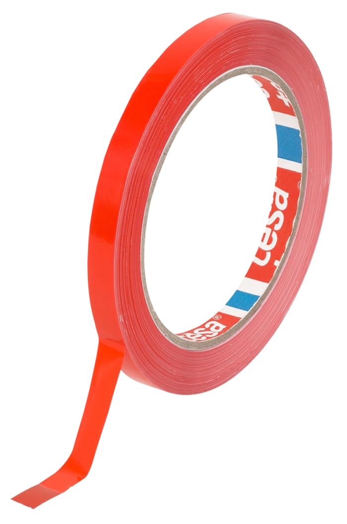 Tesa Tesa 4204 Red Packing Tape, 66m x 25mm