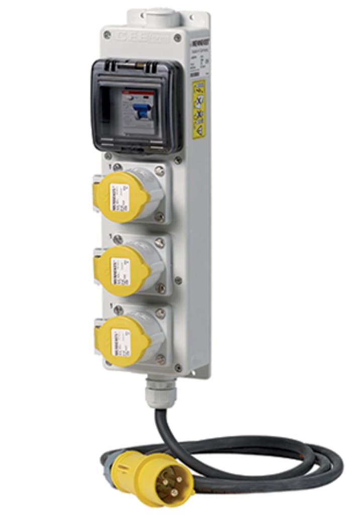 MENNEKES Yellow Industrial Power, 110 → 130 V