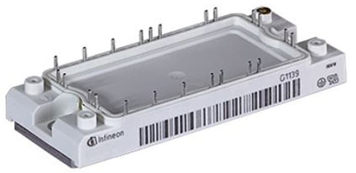 Infineon FS50R12KE3BOSA1 3 Phase Bridge IGBT Module, 75 A 1200 V AG-ECONO2-6, Panel Mount
