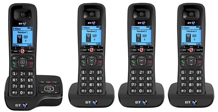 Téléphone BT6600 pour Bureau Sans fil  avec Afficheur LCD Type G - britannique, 3 broches
