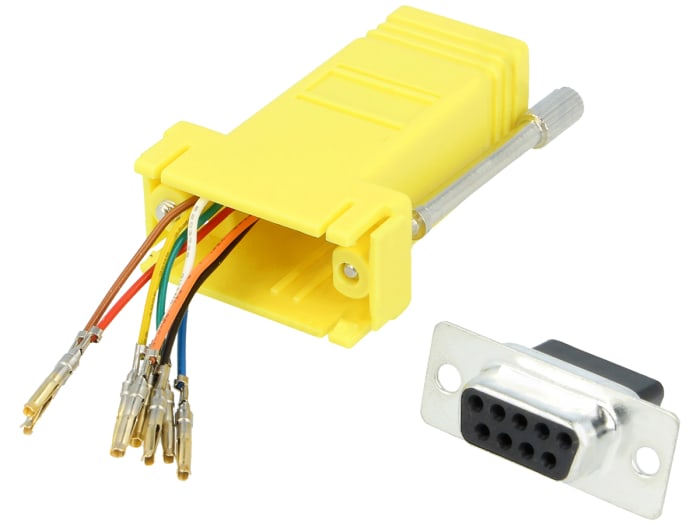 MH Connectors D-sub Adapter Female 9 Way D-Sub to Female RJ45