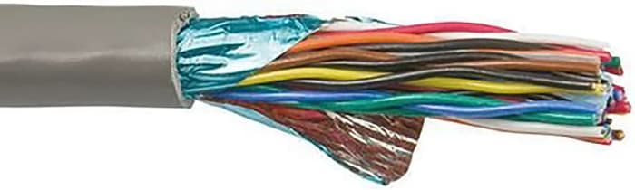 Alpha Wire Alpha Essentials Communication & Control Series Data Cable, 9 Pairs, 18 Cores, 0.23 mm², Screened, 24 AWG,