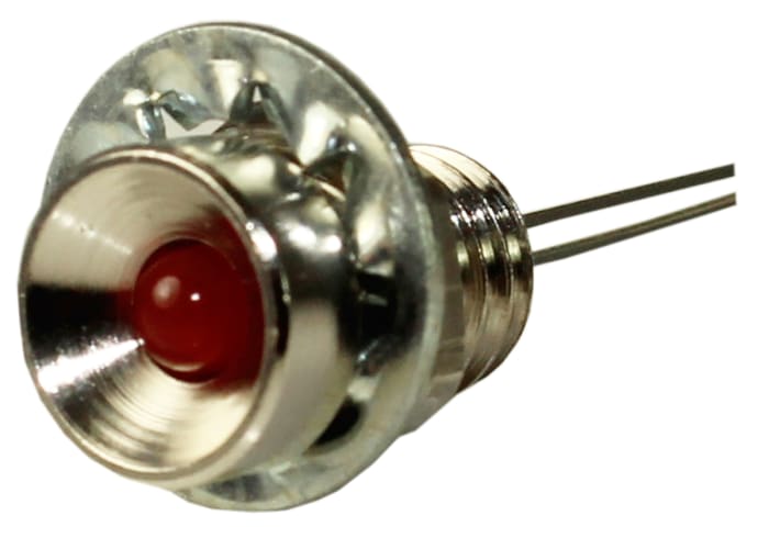 RS PRO Red Panel Mount Indicator, 2V dc, 6.5mm Mounting Hole Size