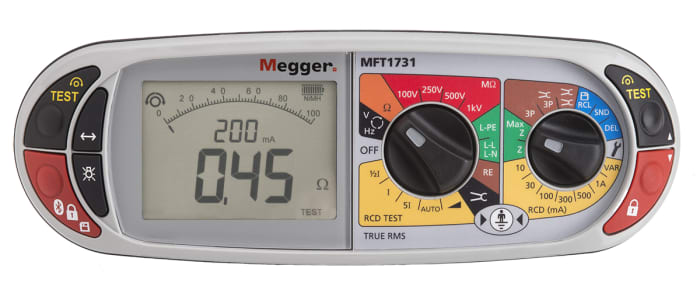 Multifunkční tester, číslo modelu: MFT1731 A, AC, B, S