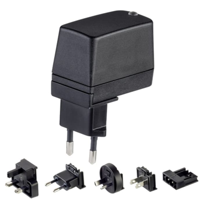 Friwo 7.5W Plug-In AC/DC Adapter 12V dc Output, 600mA Output