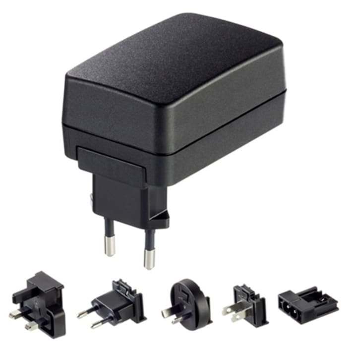 Friwo 18W Plug-In AC/DC Adapter 12V dc Output, 1.5A Output