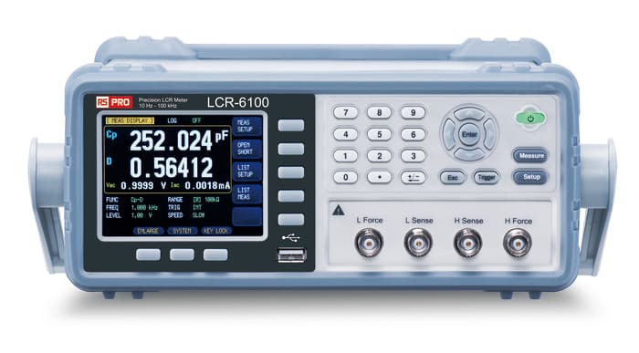 RS PRO LCR-6100 Bench LCR Meter 9.9mF, 99 MΩ, 9999H