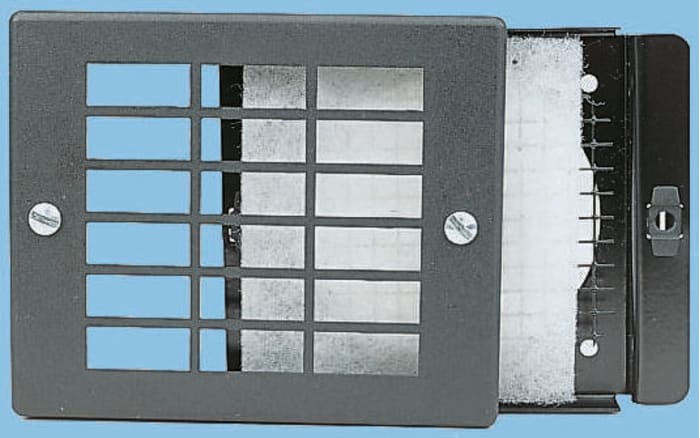 ebm-papst Fan Filter for 92mm Fans, PC, Synthetic Fibre Filter, Steel Frame, 125 x 105mm