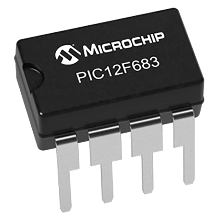 Microchip, 8bit PIC, PIC12F Microcontroller, 20MHz, 3.5 kB Flash, 8-Pin PDIP