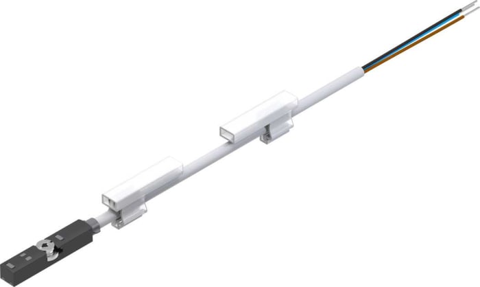 Festo Magneto Resistive Pneumatic Position Detector, IP65, IP68, IP69K, 24V dc, NO Operation, SMT-8, with LED