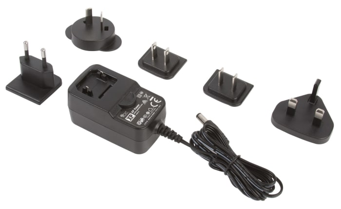 XP Power 12W Plug-In AC/DC Adapter 9V dc Output, 1.28A Output