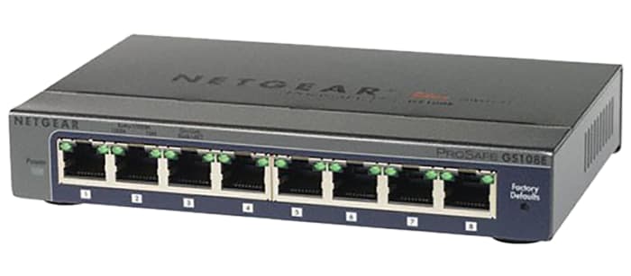 Netgear ProSafe GS108 Ethernet Switch - GS108-400NAS - Modular Switches 