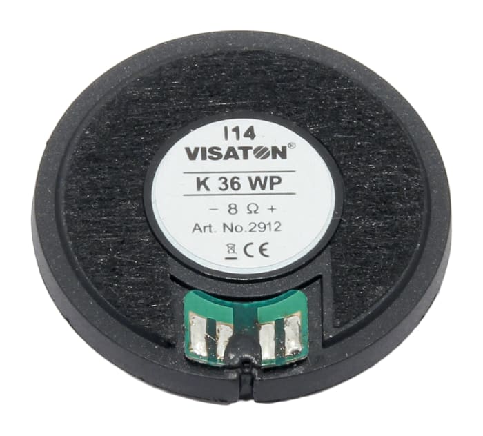 Visaton 8Ω 1W Miniature Speaker 36mm Dia. , 36 (Dia.) x 6mm