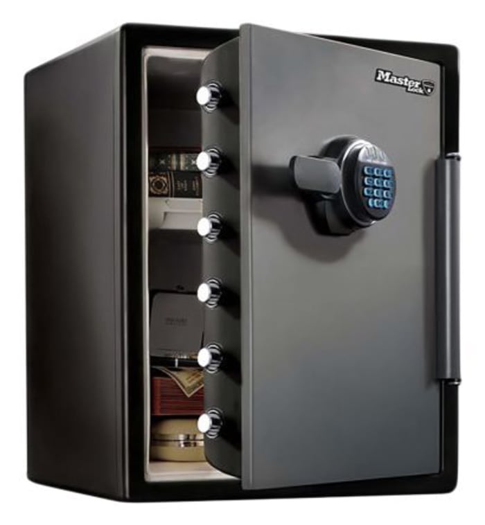 Caja fuerte ign fuga Master Lock para oficinas capacidad 56.5L peso 56.6kg