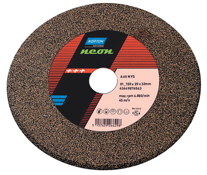 Norton NEON Aluminium Oxide Grinding Wheel, 200mm Diameter