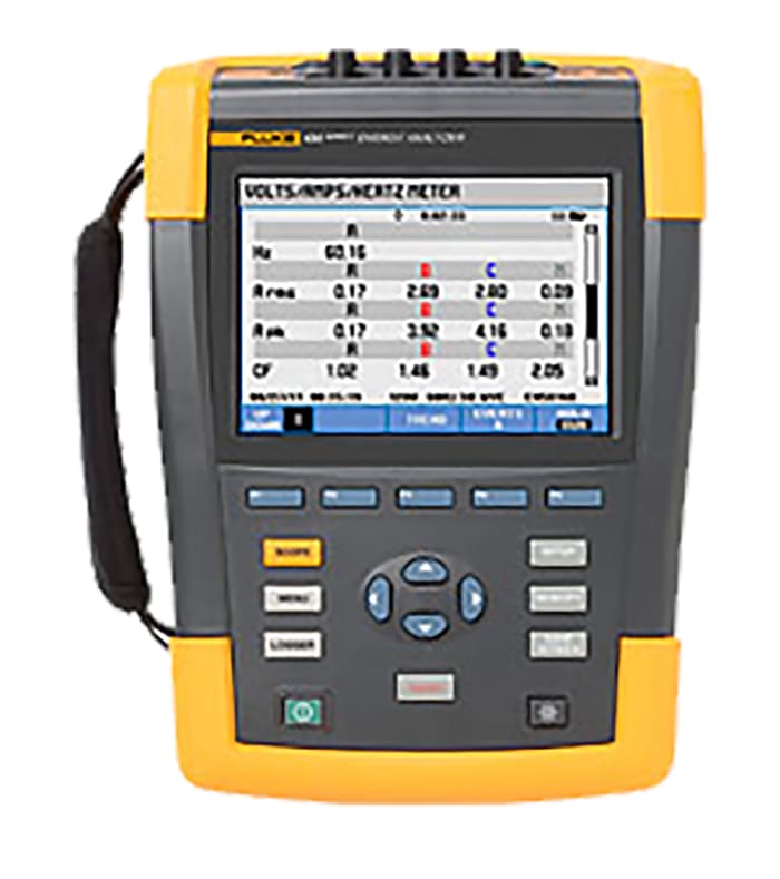 Fluke 434 Power Quality Analyser, 3-Phase, 6000A Max, 1000V Max