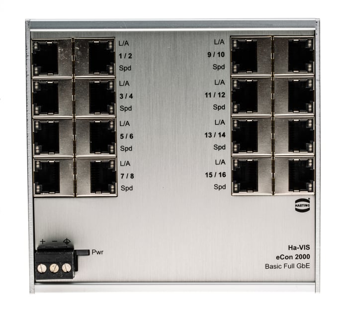 24024160010 HARTING | HARTING Unmanaged 16 Port Ethernet Switch | 122 ...