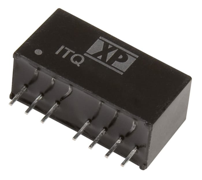 XP Power ITQ DC-DC Converter, ±15V dc/ ±200mA Output, 18 → 75 V dc Input, 6W, Through Hole, +100°C Max Temp