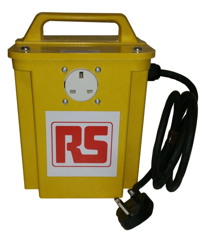 Transformateur de sécurité RS PRO 3.0 kVA Intermittent 5 Mins on 15 Mins off, primaire 230V c.a., secondaire 230V, 2 x