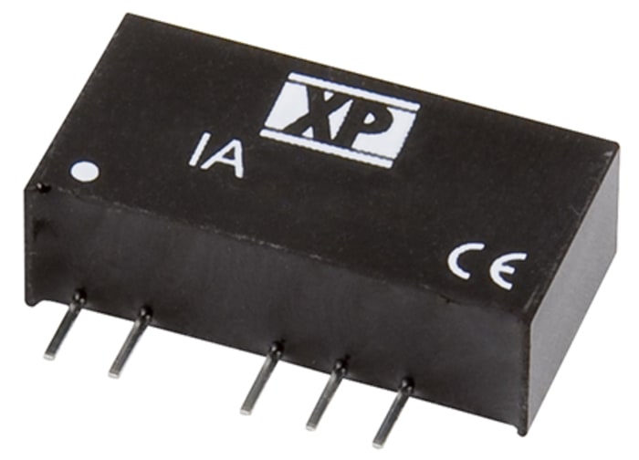 XP Power IA DC-DC Converter, ±5V dc/ ±100mA Output, 43.2 → 52.8 V dc Input, 1W, Through Hole, +85°C Max Temp