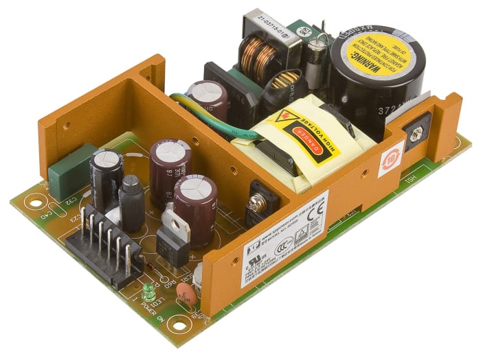 XP Power Switching Power Supply, SDS60UT07 3 Output 15V dc, 6A, 63 W, Input 120 V dc, 90V ac to  264V ac