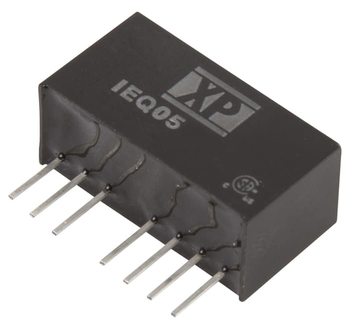 XP Power IEQ Isolated DC-DC Converter, ±15V dc/ ±167mA Output, 18 → 75 V dc Input, 5W, Through Hole, +90°C Max