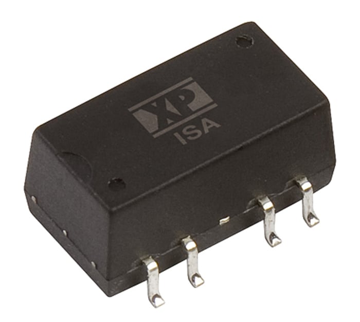XP Power ISA Isolated DC-DC Converter, ±24V dc/ ±21mA Output, 10.8 → 13.2 V dc Input, 1W, Surface Mount, +105°C