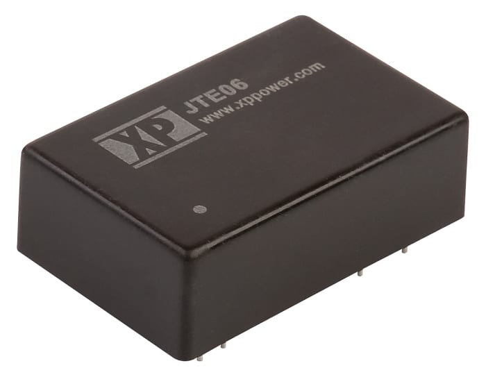 XP Power JTE DC-DC Converter, 5V dc/ 1.2A Output, 9 → 36 V dc Input, 6W, Through Hole, +100°C Max Temp -40°C Min