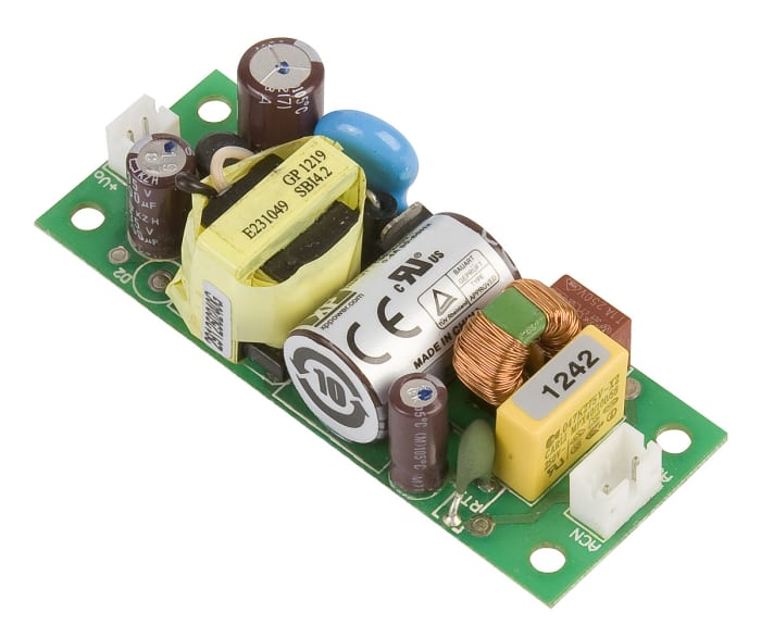 XP Power Switching Power Supply, ECL10US09-T, 9V dc, 1.1A, 10W, 1 Output, 120 → 370 V dc, 85 → 264 V ac