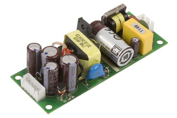 XP Power Switching Power Supply, ECL30UD03-T, 5 V dc, 12 V dc, 1.3A, 30W, Dual Output, 120 → 370 V dc, 85