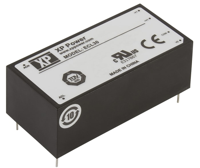 Alimentation à découpage XP Power, 30W, sorties à 3 5 V dc, ±15 V dc, 3 A, 500mA