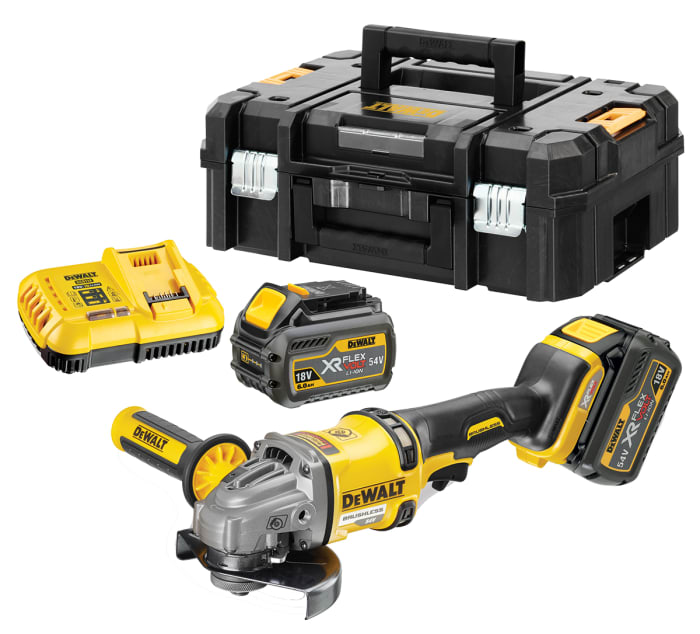 Meuleuse d'angle DeWALT DCG414T2-GB, 125mm, 7000tr/min, 54V Sans fil Type G