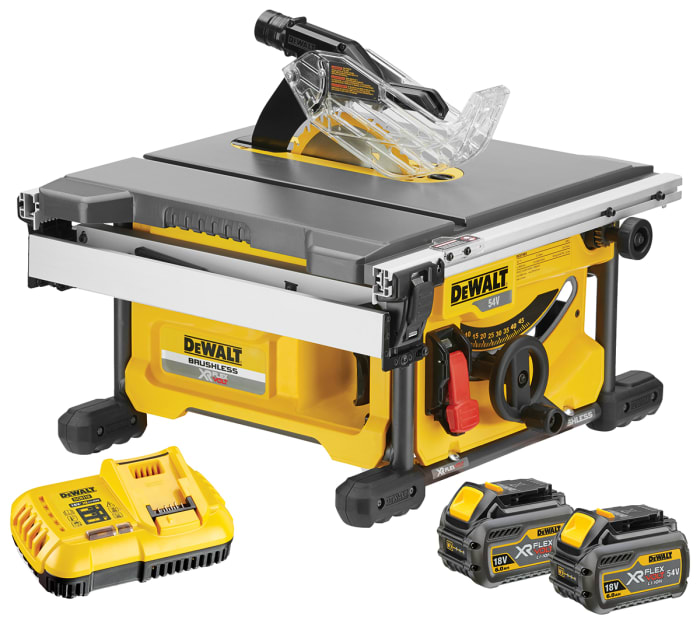DCS7485T2 GB DeWALT DeWALT FLEXVOLT DCS7485T2 GB 210mm Cordless Table Circular Saw 54V 122 9133 RS Components