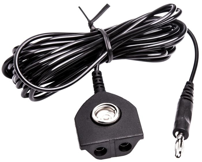 RS PRO ESD Grounding Cord With 10 mm Socket