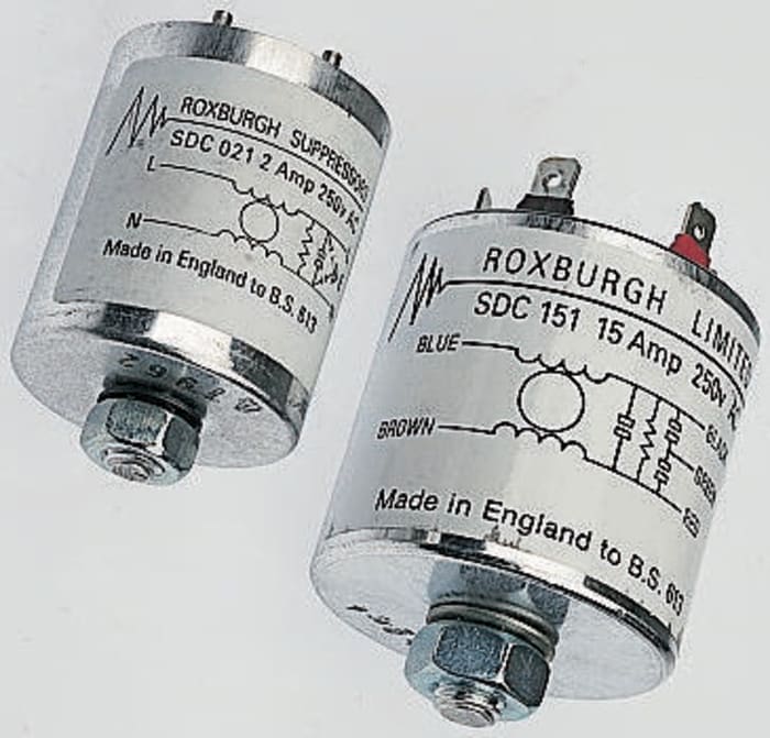 2A 250 V ac 50Hz, Chassis Mount Power Line Filter, Stud