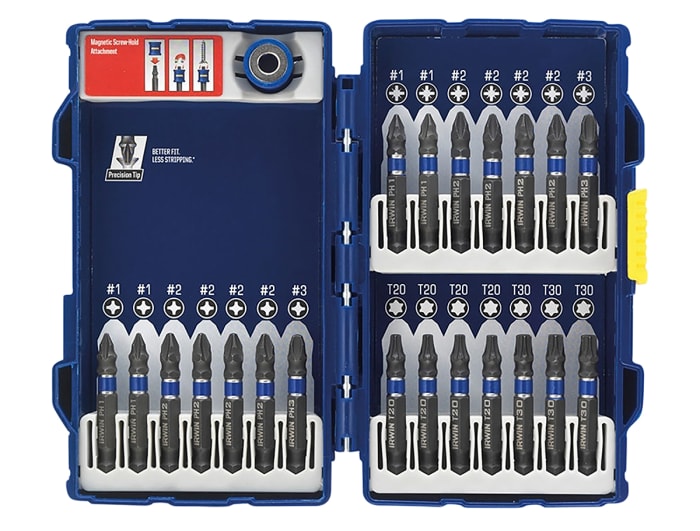 Irwin Tools Torx T25 Bits – 25 Stück, 2,5 Cm, Schwarz Oxidiert – Für Schlagschrauber & Hohe Drehmomente