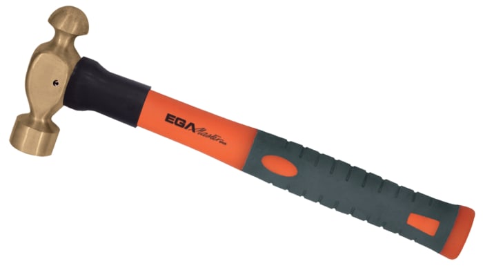 Ega-Master Beryllium Copper Alloy Head Ball-Pein Hammer with Fibreglass Handle, 700 g