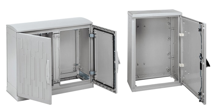 Schneider Electric Thalassa PLD Series PET Single-Door-Door Floor Standing Enclosure, Opaque Door, IP43, IP54, 850 x