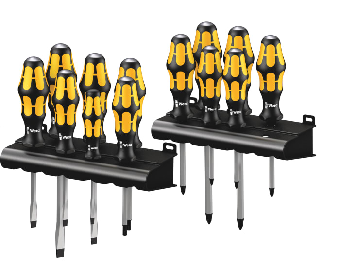 Wera Phillips; Pozidriv; Slotted; Torx Screwdriver Set, 13-Piece