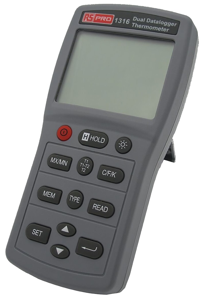 RS PRO RS PRO 1316 Wired Digital Thermometer, E, J, K, N, R, S, T