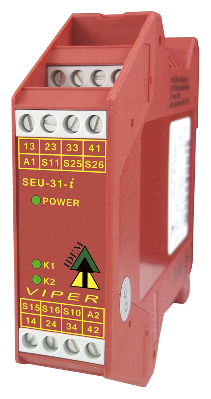 IDEM SCR Series Input/Output Module, 2 Inputs, 1 (Auxiliary), 3 (Safety) Outputs, 24 V ac/dc, 3NC