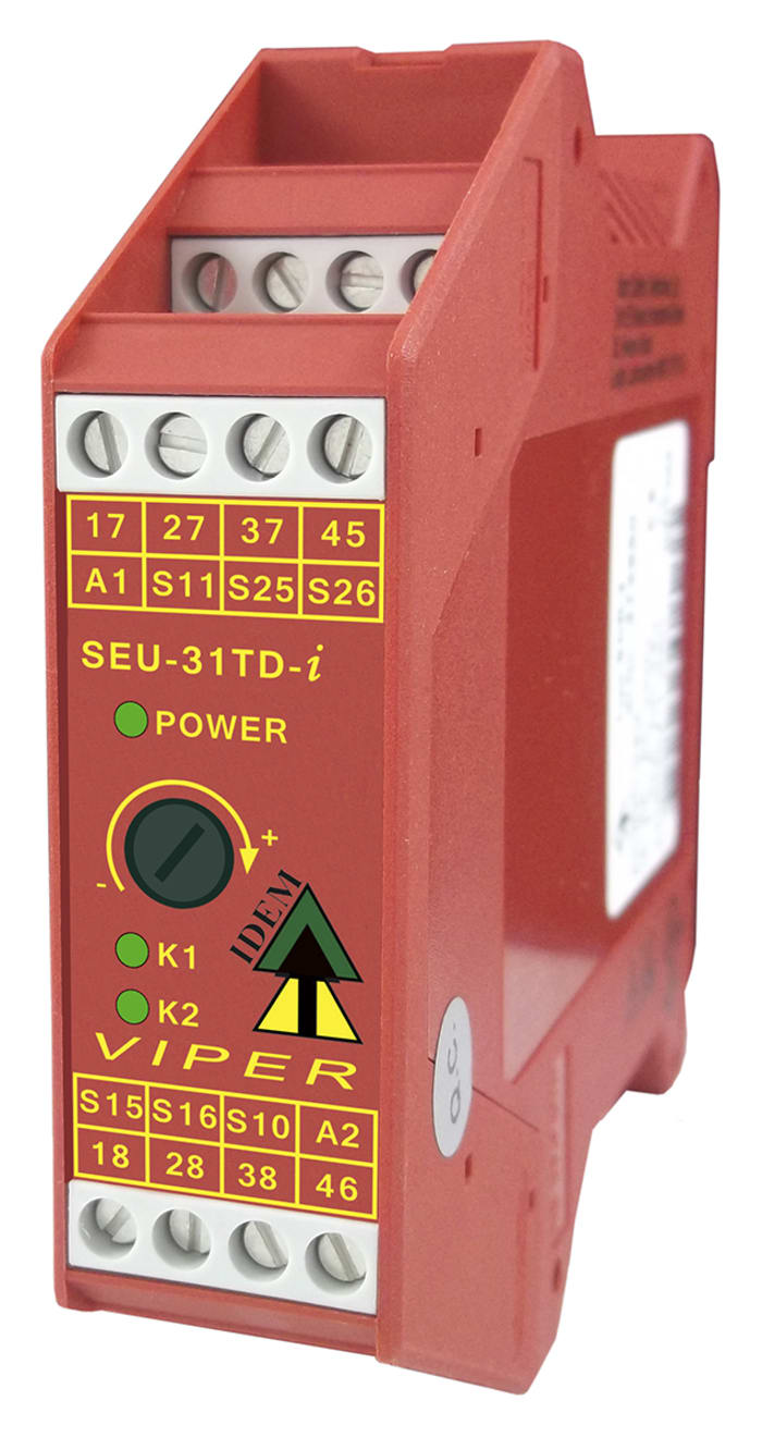 IDEM SCR Series Input/Output Module, 2 Inputs, 1 (Auxiliary), 3 (Safety) Outputs, 24 V ac/dc, 3NC