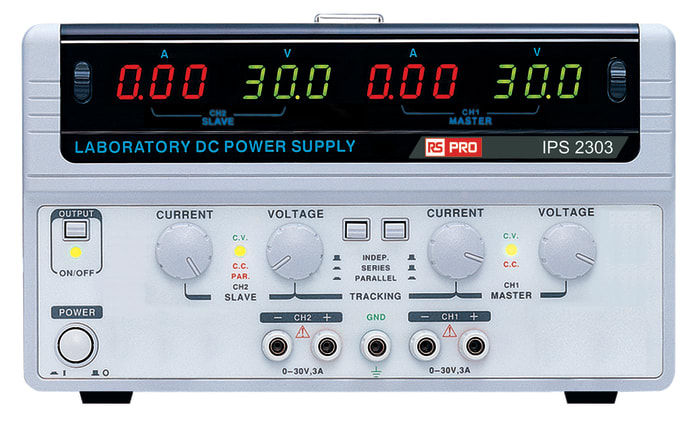 RS PRO Digital Bench Power Supply, 0 → 30V, 3A, 2-Output, 180W