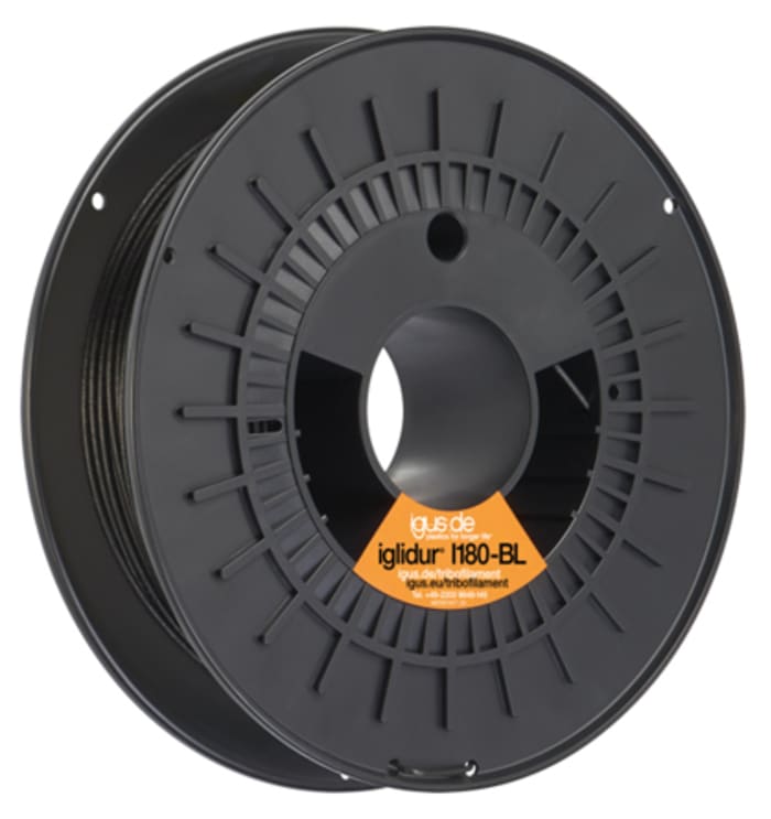 Igus 1,75mm Siyah 3D Yazıcı Filament, 250g, iglidur I180-PF