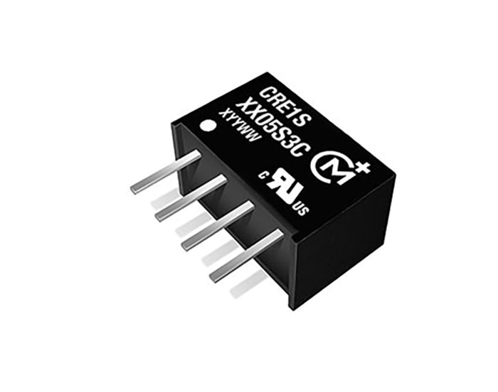 Murata Power Solutions CRE1 DC-DC Converter, 5V dc/ 200mA Output, 4.5 → 5.5 V dc Input, 1W, Through Hole, +85°C