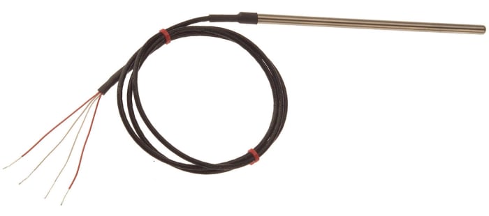 RS PRO PT100 Sıcaklık Sensörü, Min: -50°C, Maks: +250°C, 25mm x 4,5mm