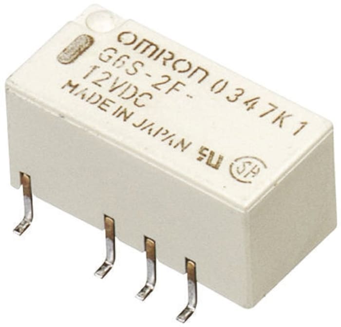 Relé bez blokování DPDT Montáž na PCB 24V dc