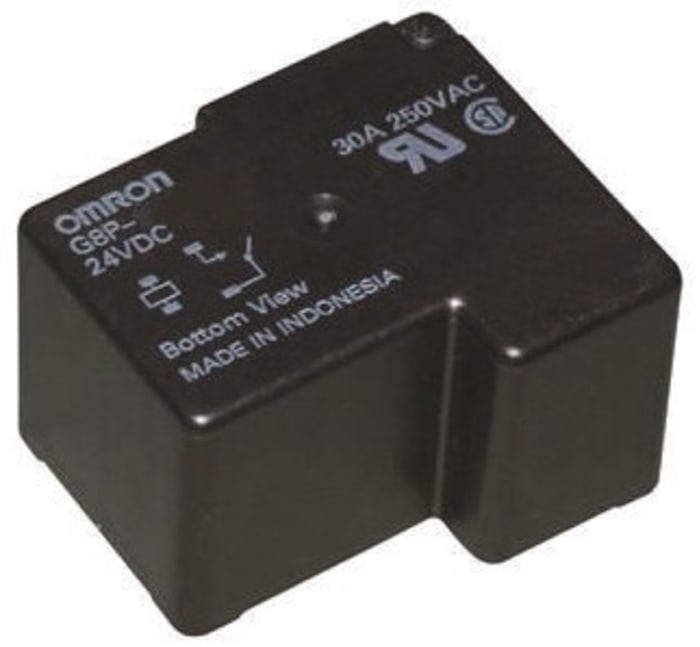 Omron PCB Mount Non-Latching Relay, 12V dc Coil, 20A Switching Current, SPDT